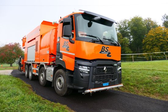Renault Trucks C480 P8x4 EVO für die BS Kaltmicrobelag AG